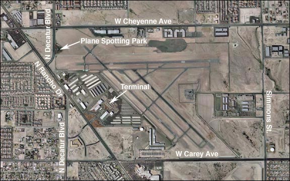 North Las Vegas Airport Map