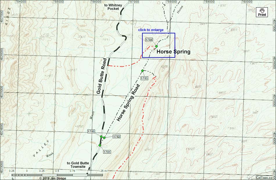 Horse Spring Corral Map