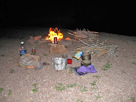 LNT campfire