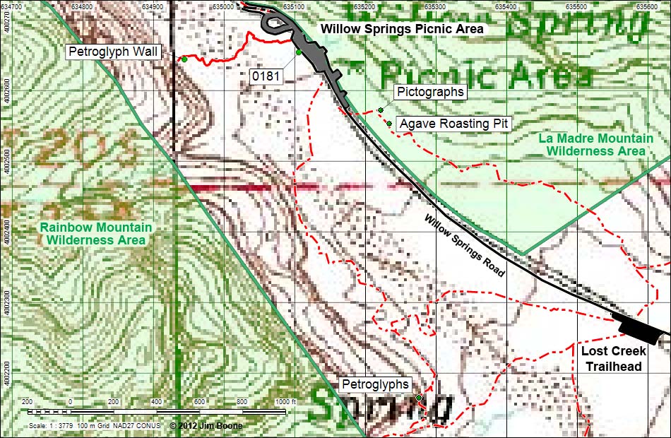Willow Springs Map