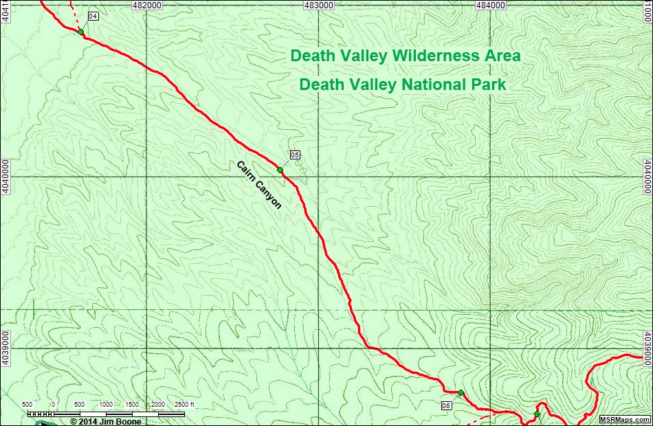 Cairn Canyon Map