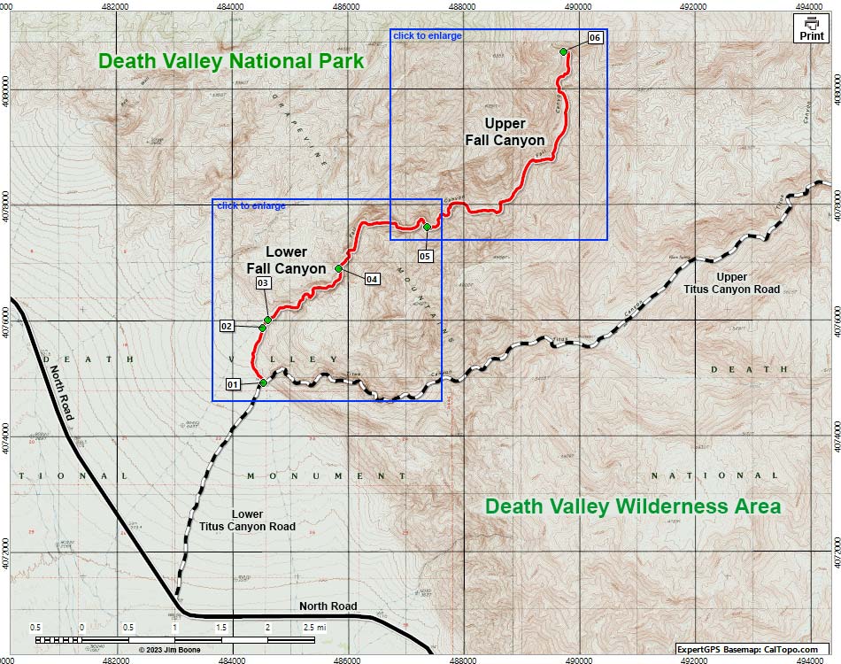 Fall Canyon Overview Map