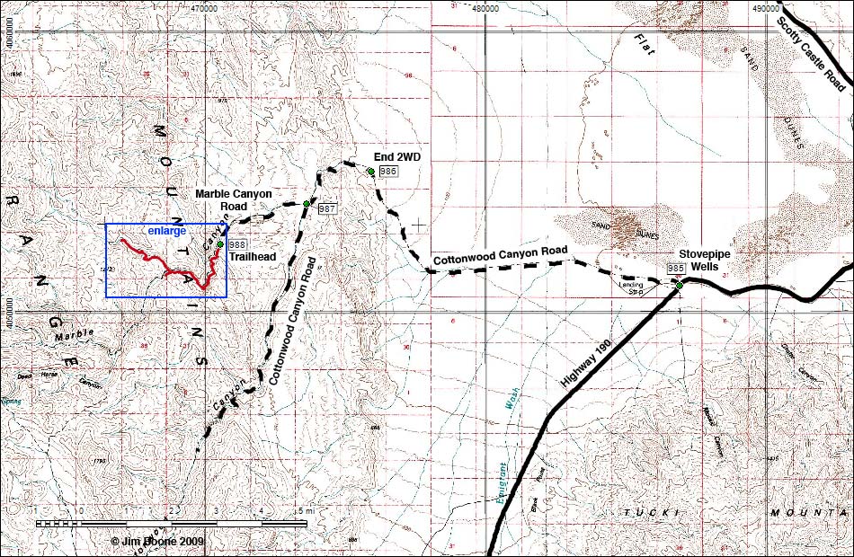 Marble Canyon Route Overview Map