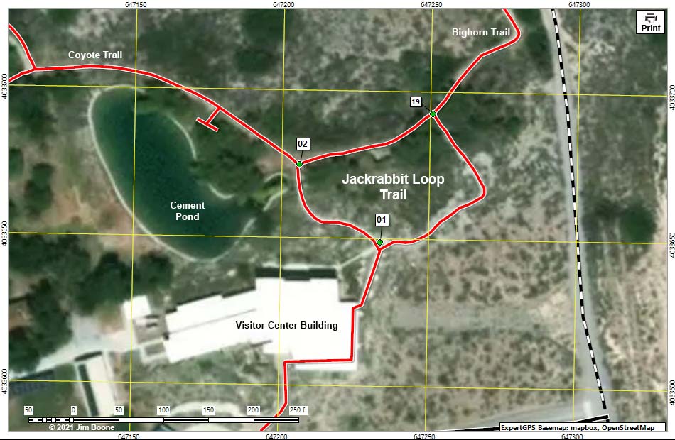 Corn Creek ADA Loop Trail Map