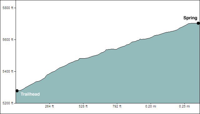 Cow Camp Spring Elevation Profile