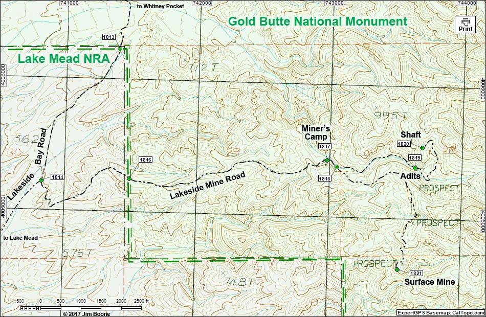 Lakeside Mine Site Map