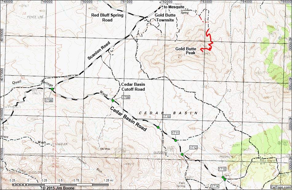 Cedar Basin Road Map