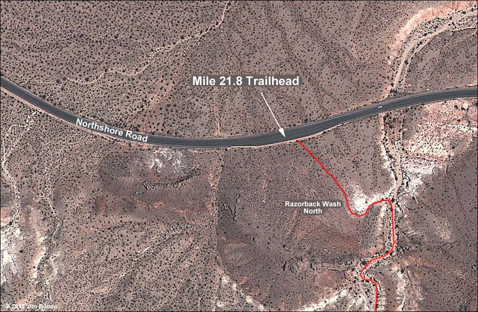 Mile 21.8 Trailhead Map