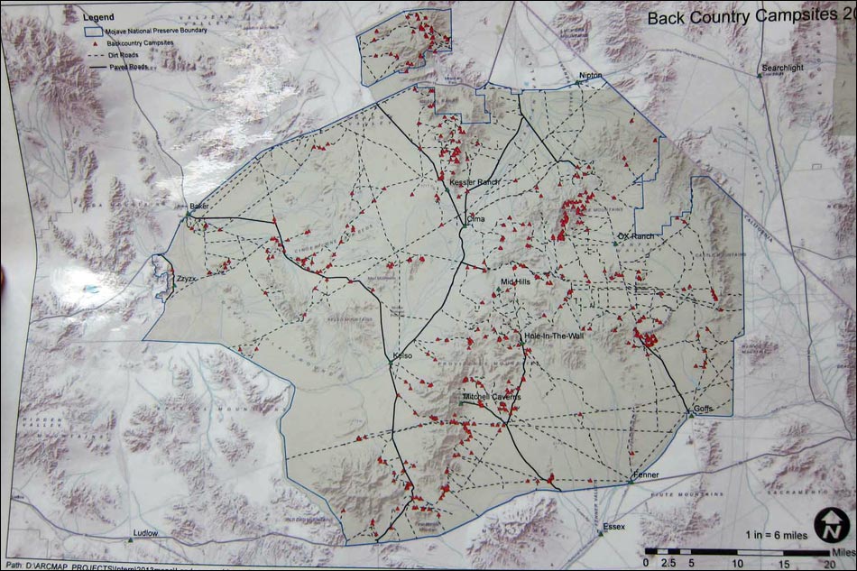 Dispersed Campsites Map