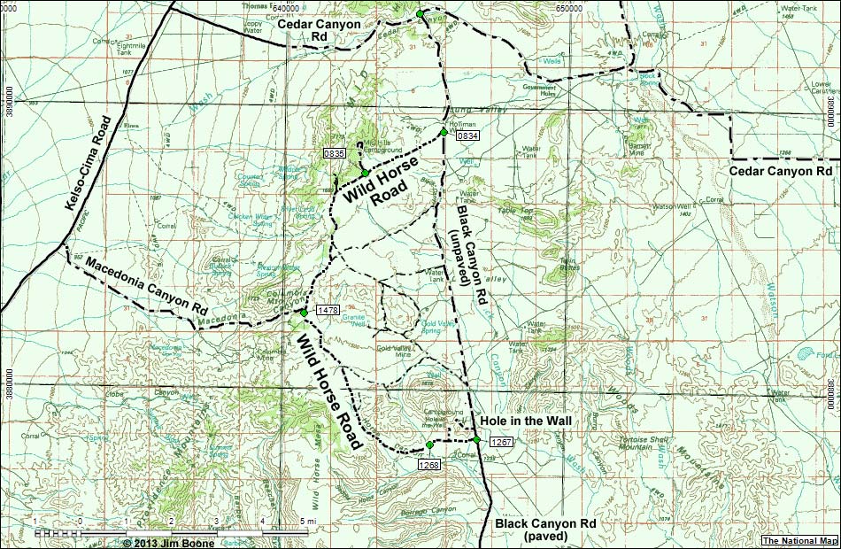 Wild Horse Road Map