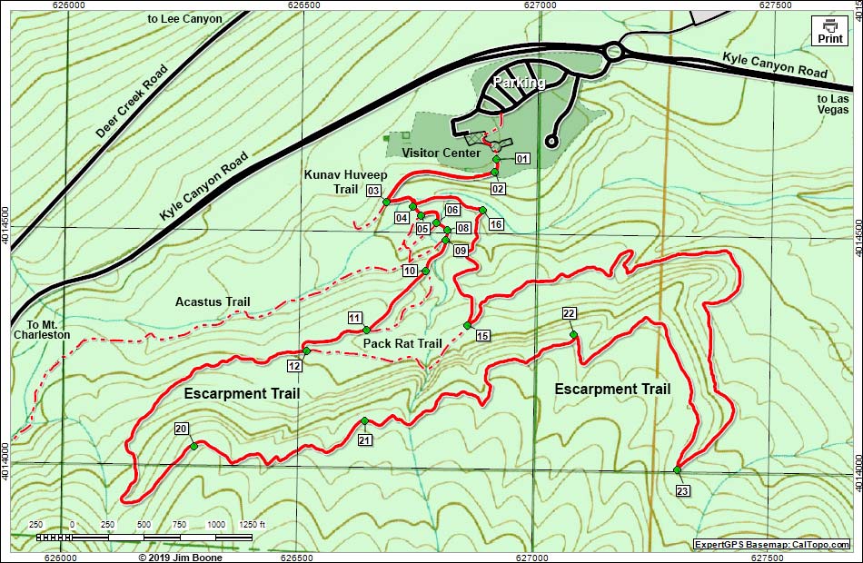 Escarpment Trail Map