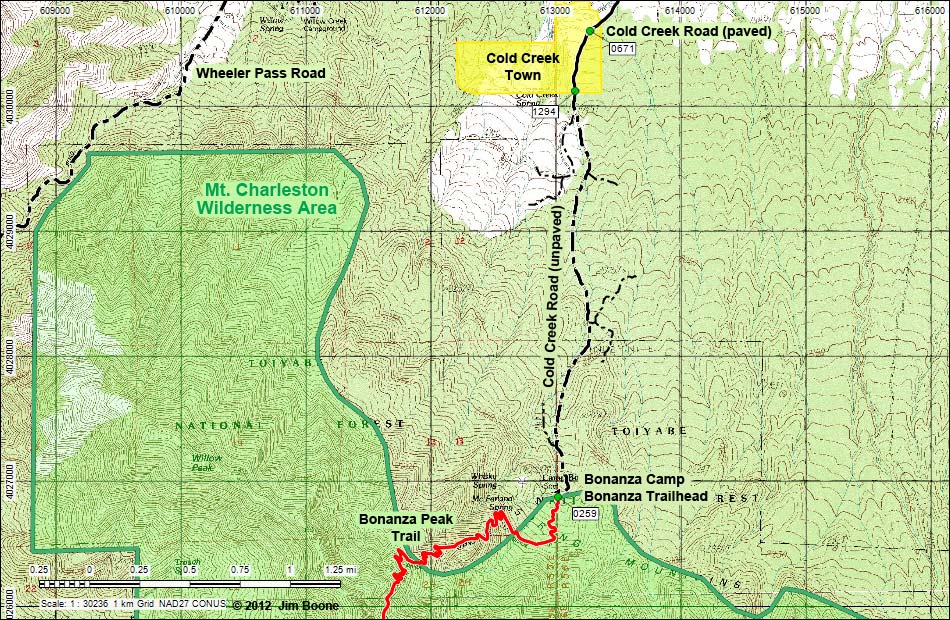 Cold Creek Road Map