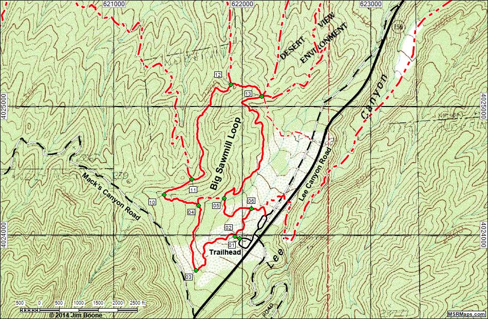 Bog Sawmill Loop Trail Map