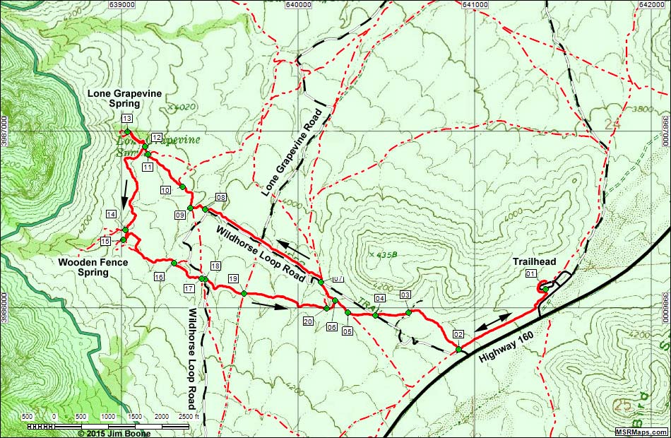 Cottonwood Valley Springs Loop Trail
