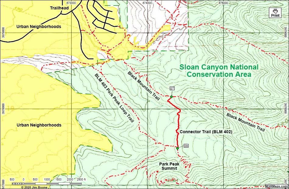 Connector Trail (BLM 402) Map