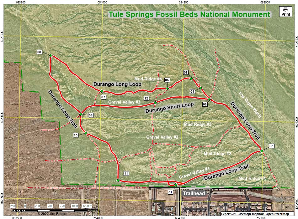 Durango Loop Trail Map