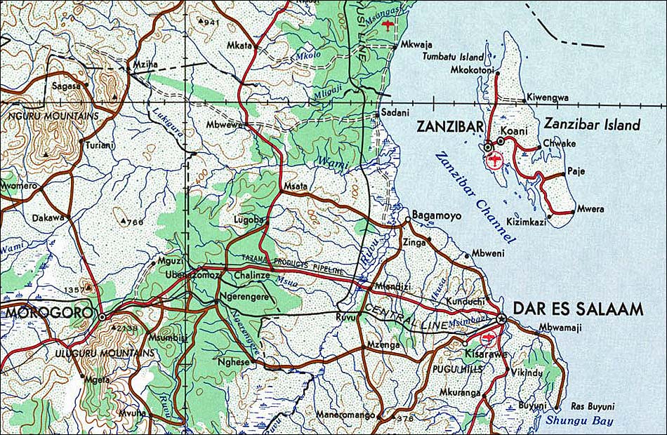Tanzania Trip Map