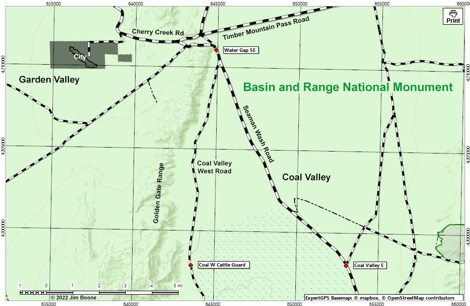 Coal Valley East Cattle Guard Campsite