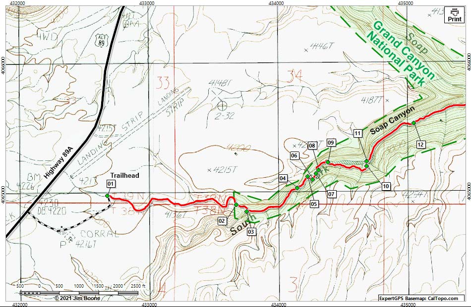 soap canyon map