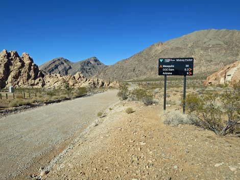 whitney pocket road sign