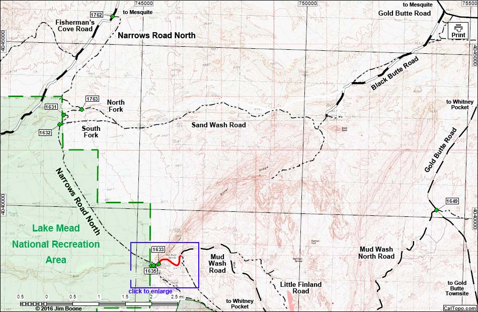 Narrows Road North Map