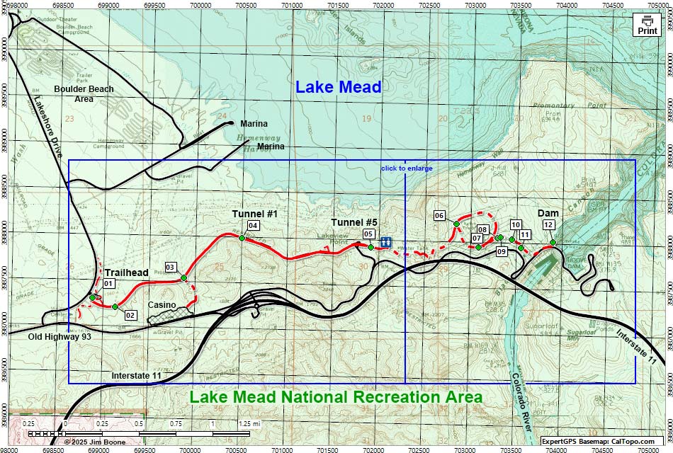 Railroad Trail Map