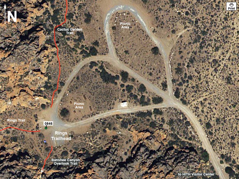 Teutonia Peak Trail Map