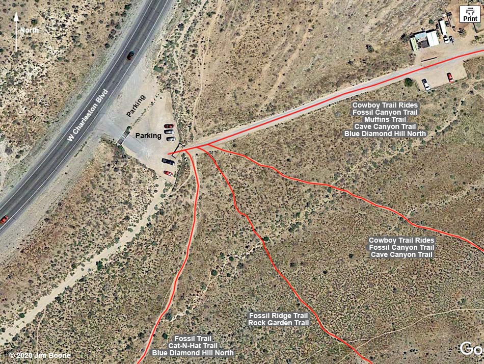 Cowboy Trail Rides Trailhead Map