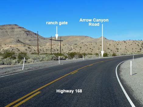 Arrow Canyon Access Road