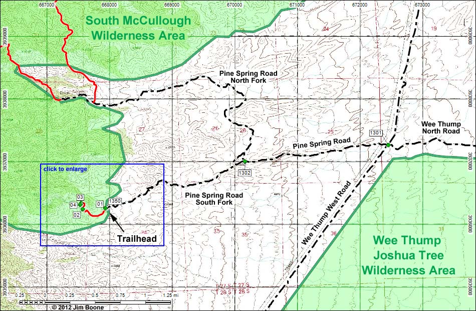 Wee Thump Overlook Map